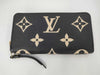 LOUIS VUITTON Vuitton Monogram Unplanted Bicolor Zippy Wallet M80481 RFID Black Beige Wallet Wallet