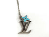 LOUIS VUITTON LV Initial Turquoise Flower Necklace M80208 Necklace