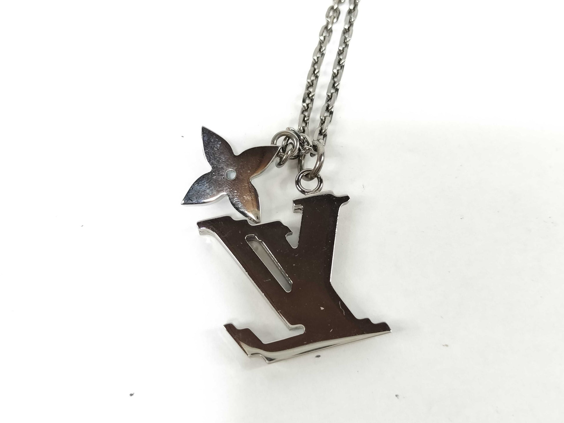 LOUIS VUITTON LV Initial Turquoise Flower Necklace M80208 Necklace