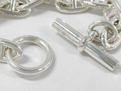 HERMES Chaine d'Ancre GM 11-link bracelet/bangle in SV925, 64.2g