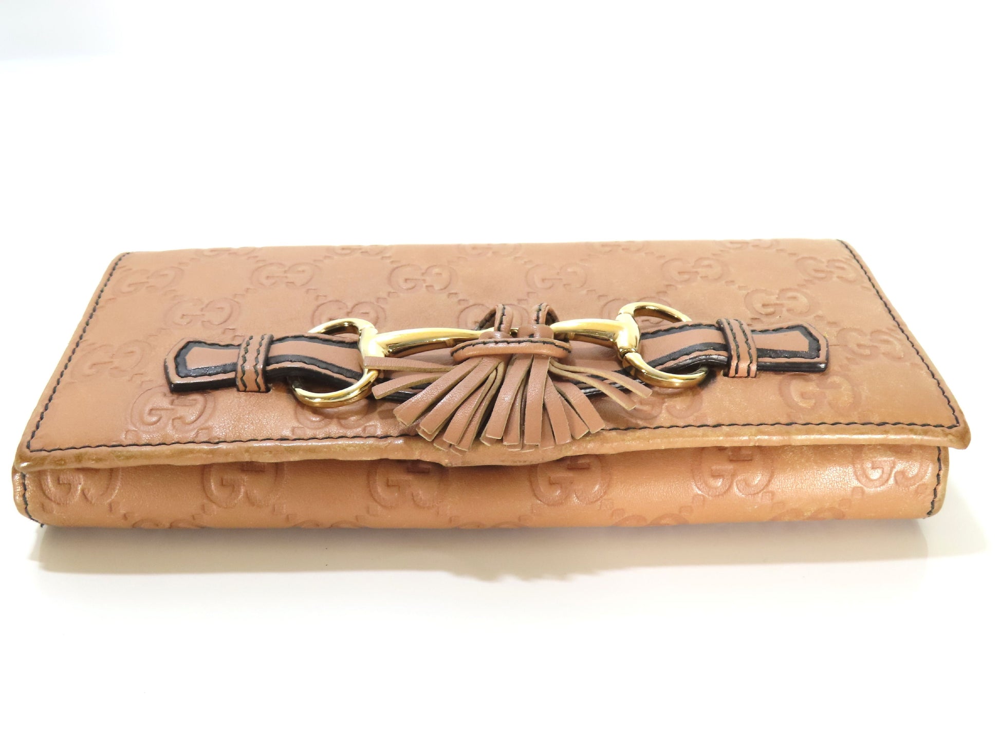 GUCCI Guccissima Horsebit Leather Wallet 295360