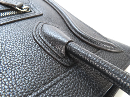 CELINE Luggage Nano Shopper in Drummed Calfskin, 2-Way Handbag