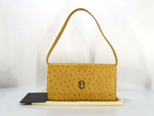 BVLGARI Bulgari Ostrich Shoulder Bag Shoulder Bag