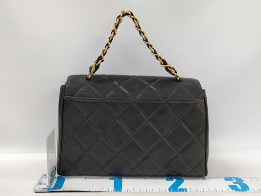 CHANEL Lambskin Matelasse Chain Handbag Shoulder Bag