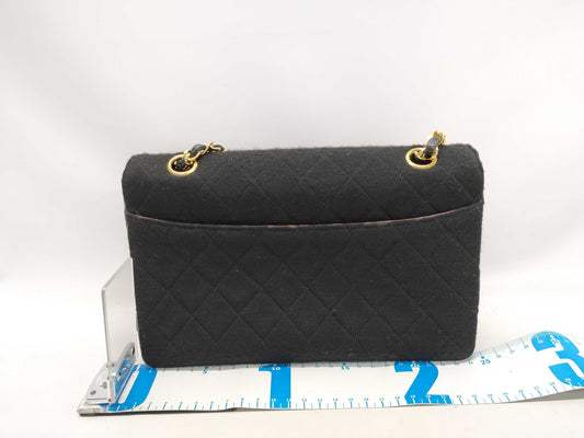 CHANEL Lambskin Jersey Matelasse Chain Shoulder Bag