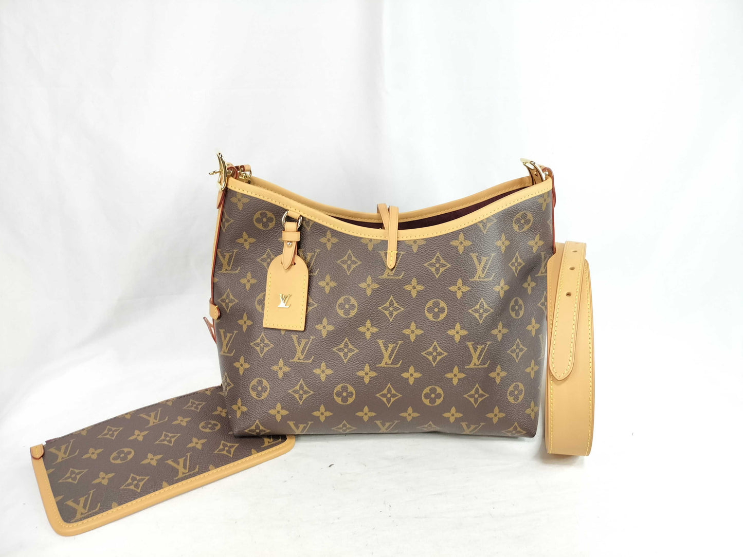 LOUIS VUITTON Monogram Carryall M46203 Shoulder Bag with Pouch
