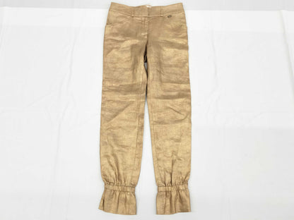 CHANEL Unused CHANEL Silk Engraved 38 Pants