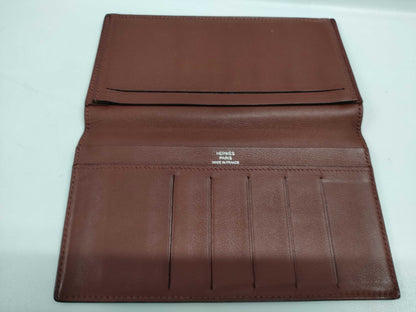 HERMES Citizen Twill Long Wallet with T Stamp