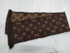 LOUIS VUITTON LOUISVUITTON Echar Logomania Shine Brown Scarf
