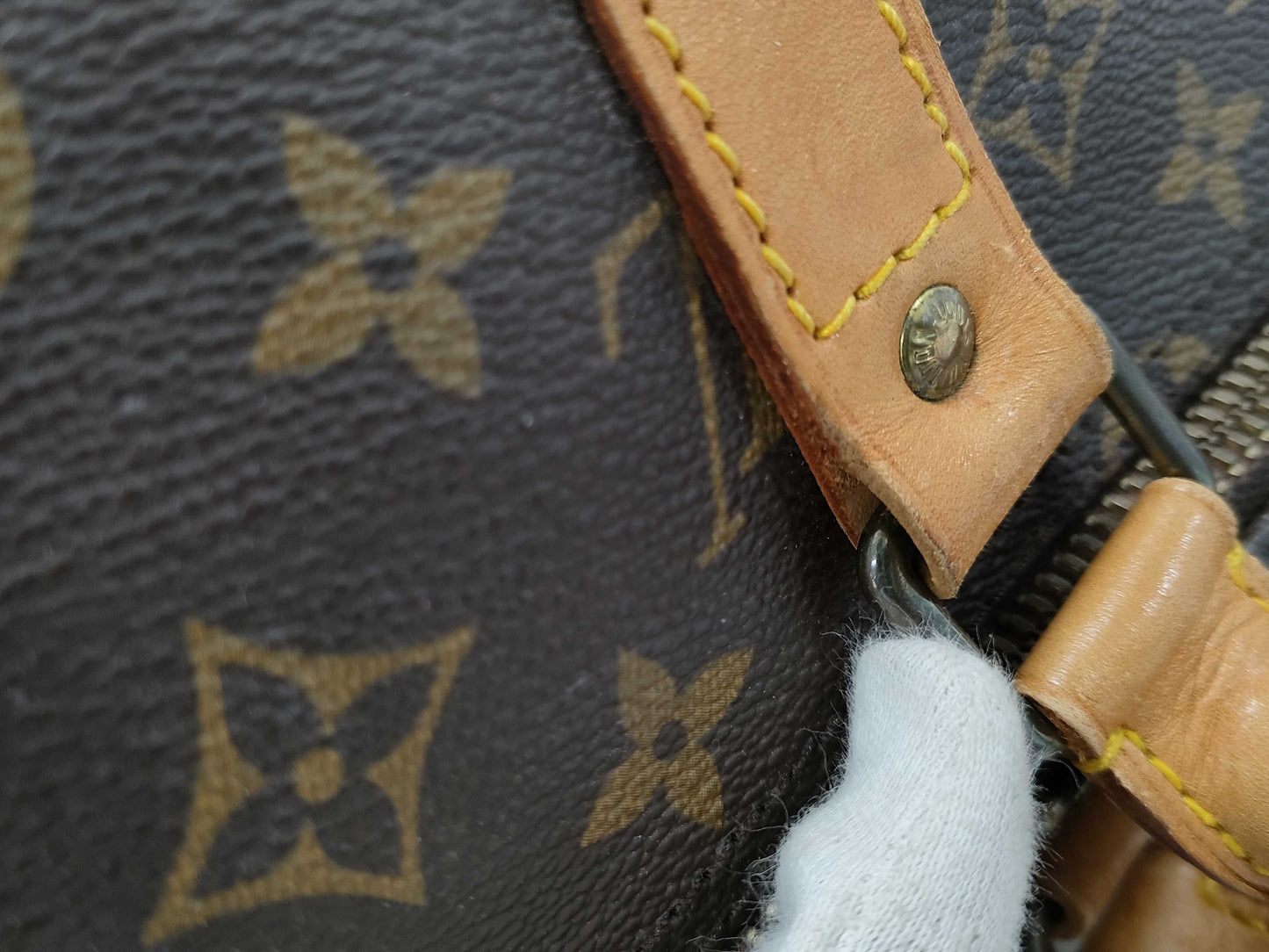 LOUIS VUITTON LOUISVUITTN Monogram Keepall 55 M41424 851 Brown Boston Bag