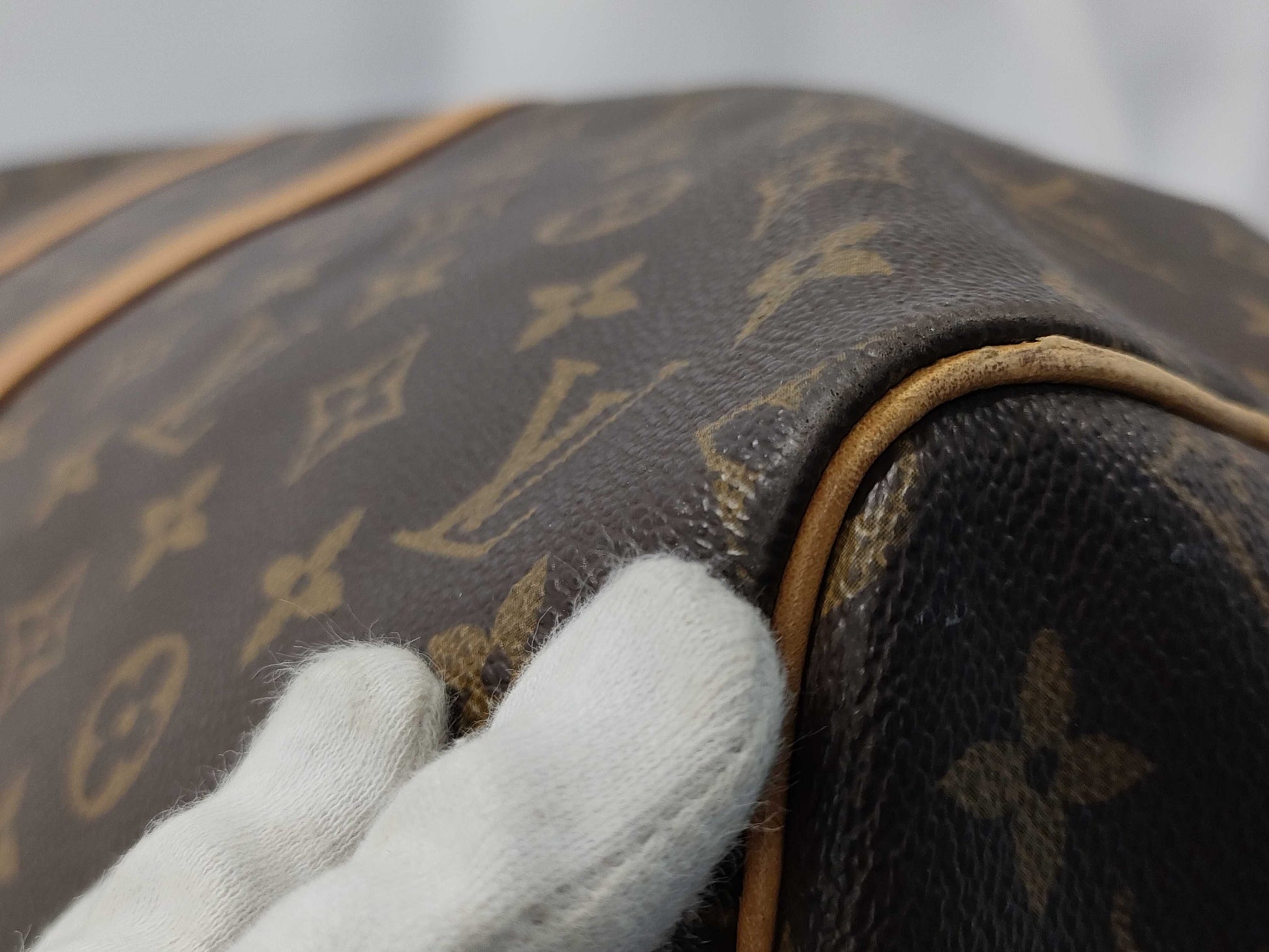 LOUIS VUITTON LOUISVUITTN Monogram Keepall 55 M41424 851 Brown Boston Bag