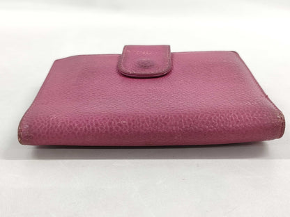 CHANEL Leather Tri-fold Wallet