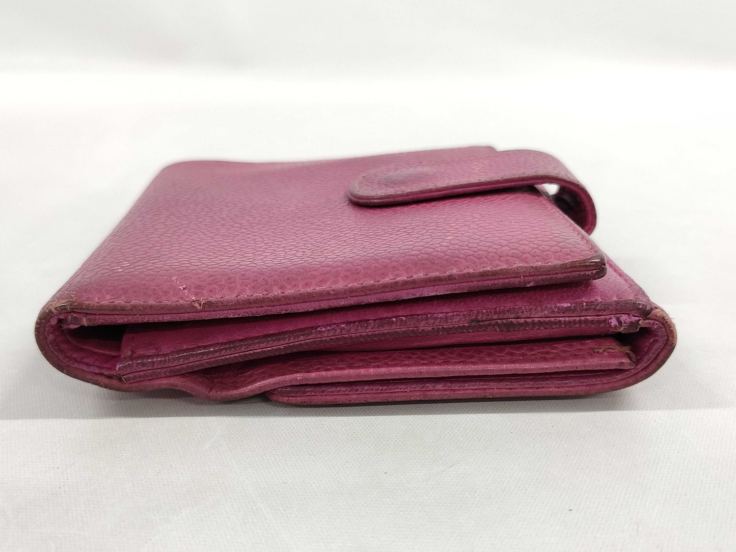 CHANEL Leather Tri-fold Wallet