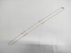 Dior Dior Gold & White Long Necklace with 4-Line Logo Motif, Made in Germany, 14.1g