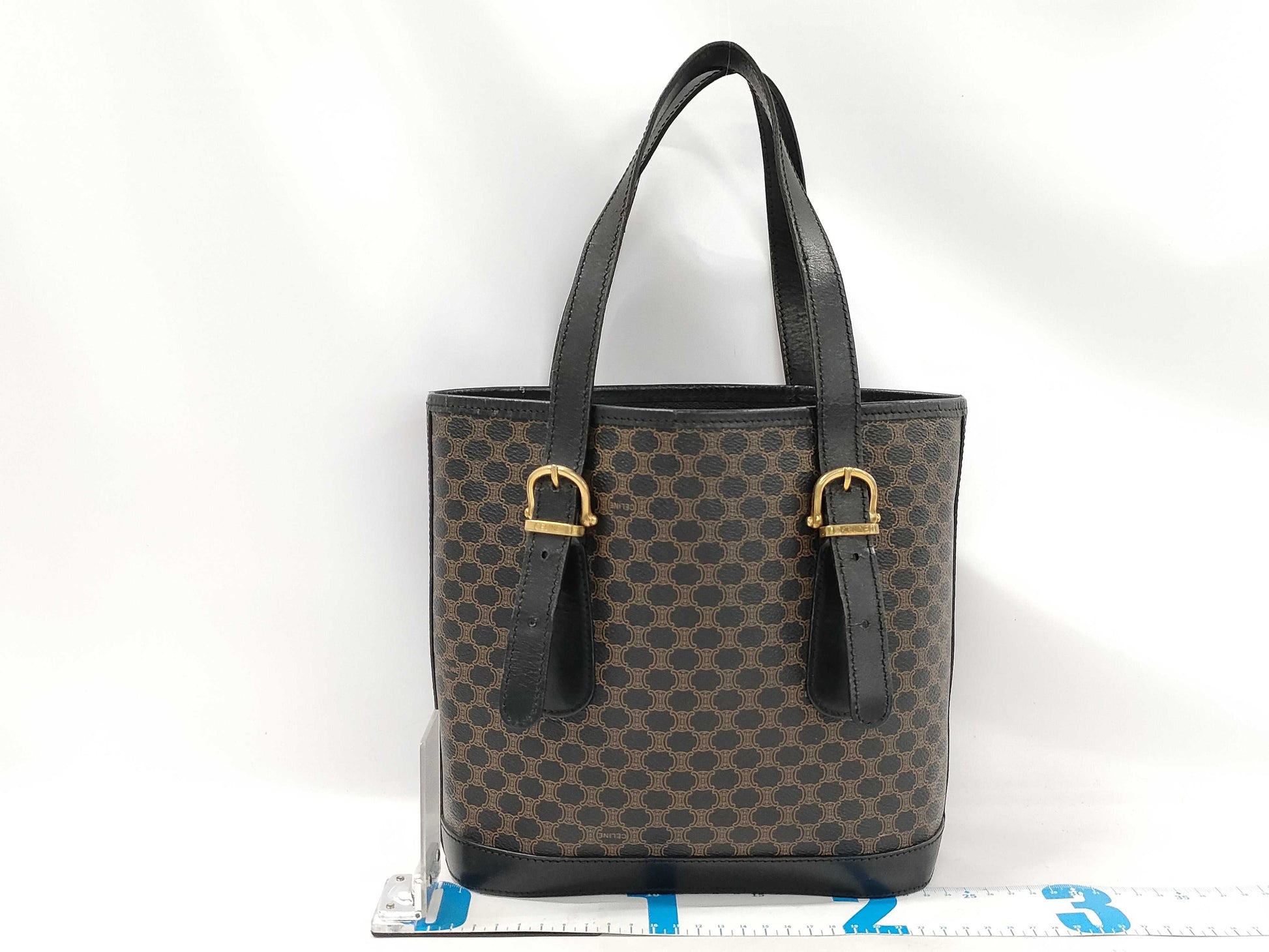CELINE Black Macadam Handbag