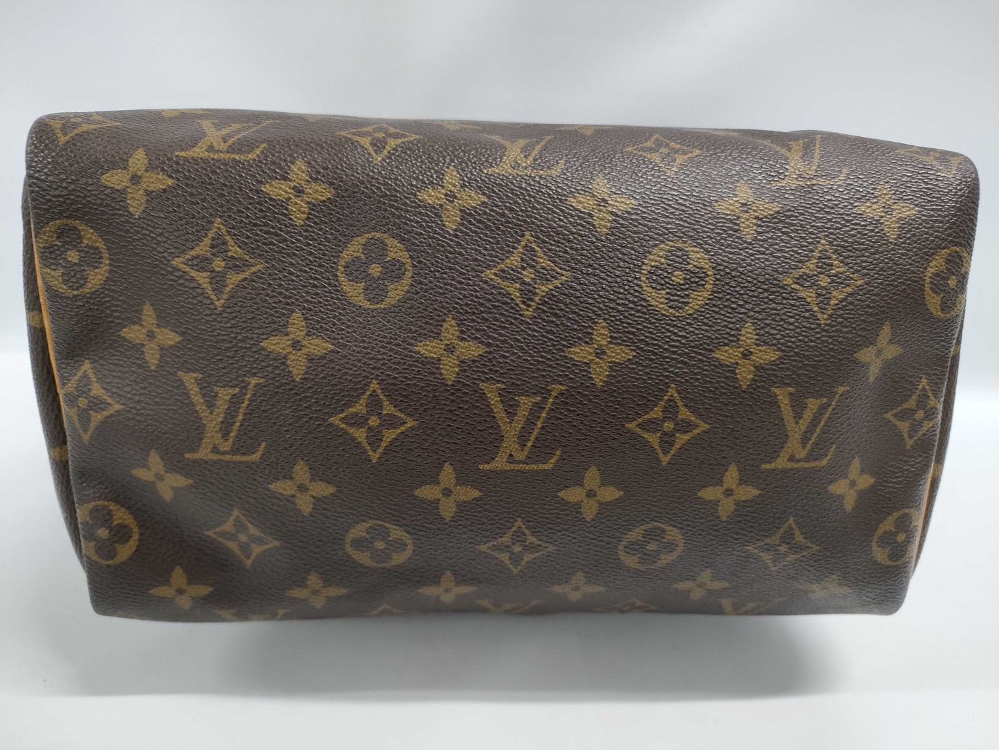 LOUIS VUITTON Speedy 25 M41528 MI9001 Canvas/Leather Brown Monogram Handbag