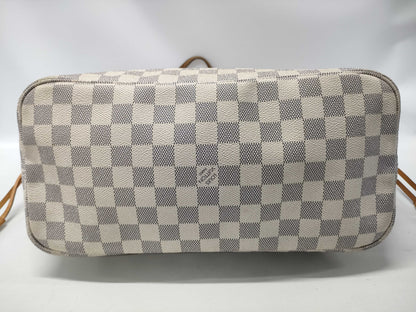 LOUIS VUITTON N51107 Azur Neverfull MM SL2140 New Tote Bag