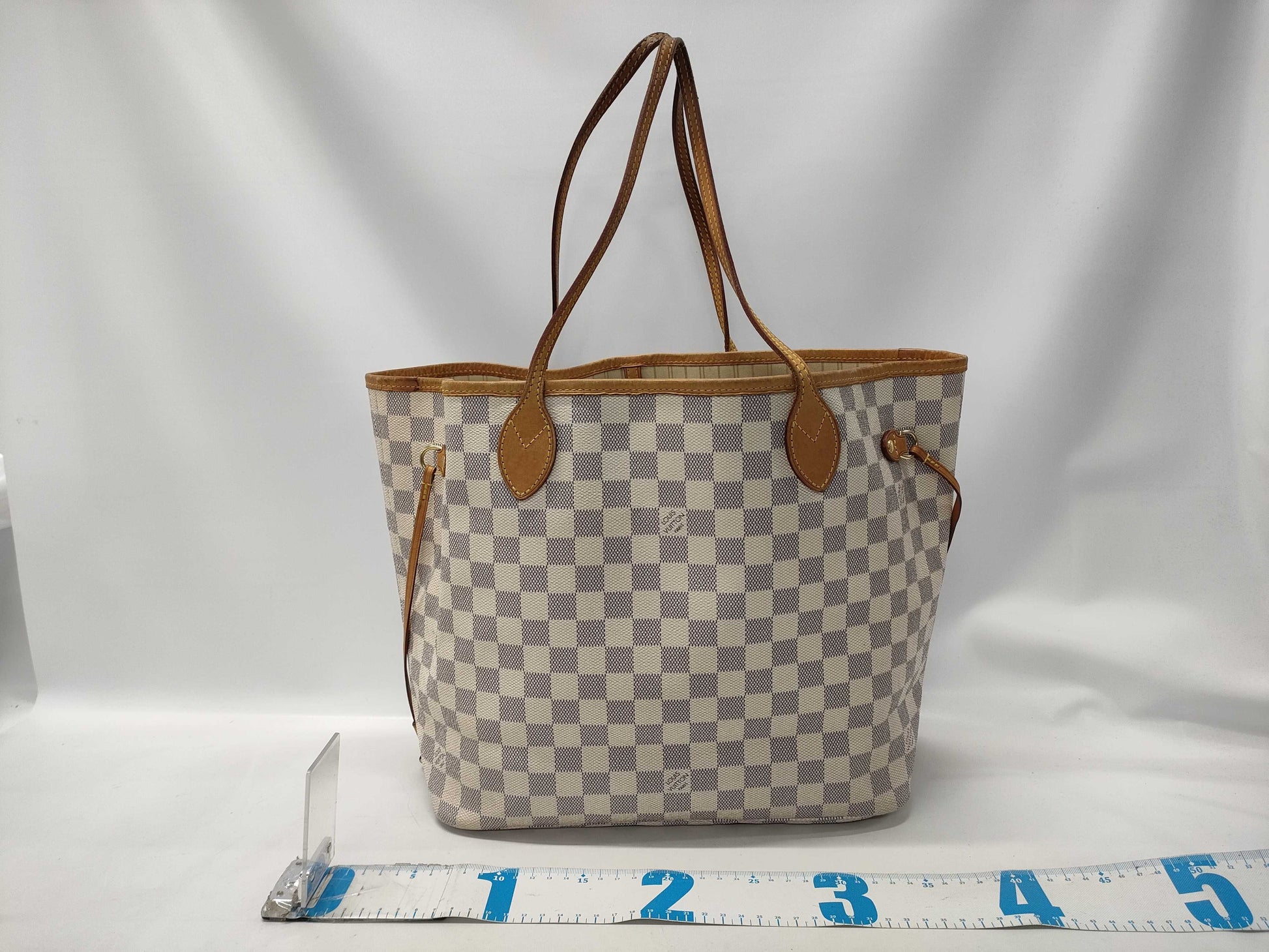 LOUIS VUITTON N51107 Azur Neverfull MM SL2140 New Tote Bag