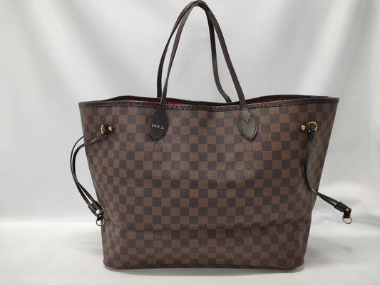 LOUIS VUITTON Damier Neverfull GM N51106 TJ1121 Brown Tote Bag