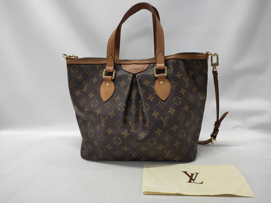 LOUIS VUITTON Damier Palermo PM M40145 SR3151 Brown Shoulder Bag
