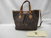 LOUIS VUITTON Damier Palermo PM M40145 SR3151 Brown Shoulder Bag
