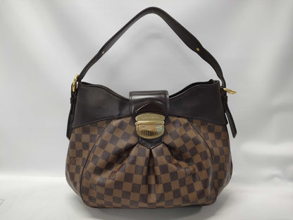 LOUIS VUITTON LOUISVUITTON N41541 VI2029 Damier Ebene Sistine MM Tote Bag