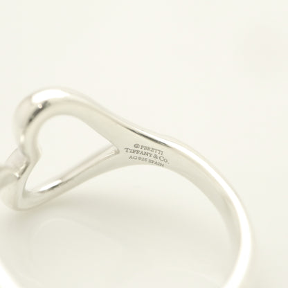 Tiffany & Co. Open Heart Ring, Size 9, Sterling Silver , Weight: 2.23g