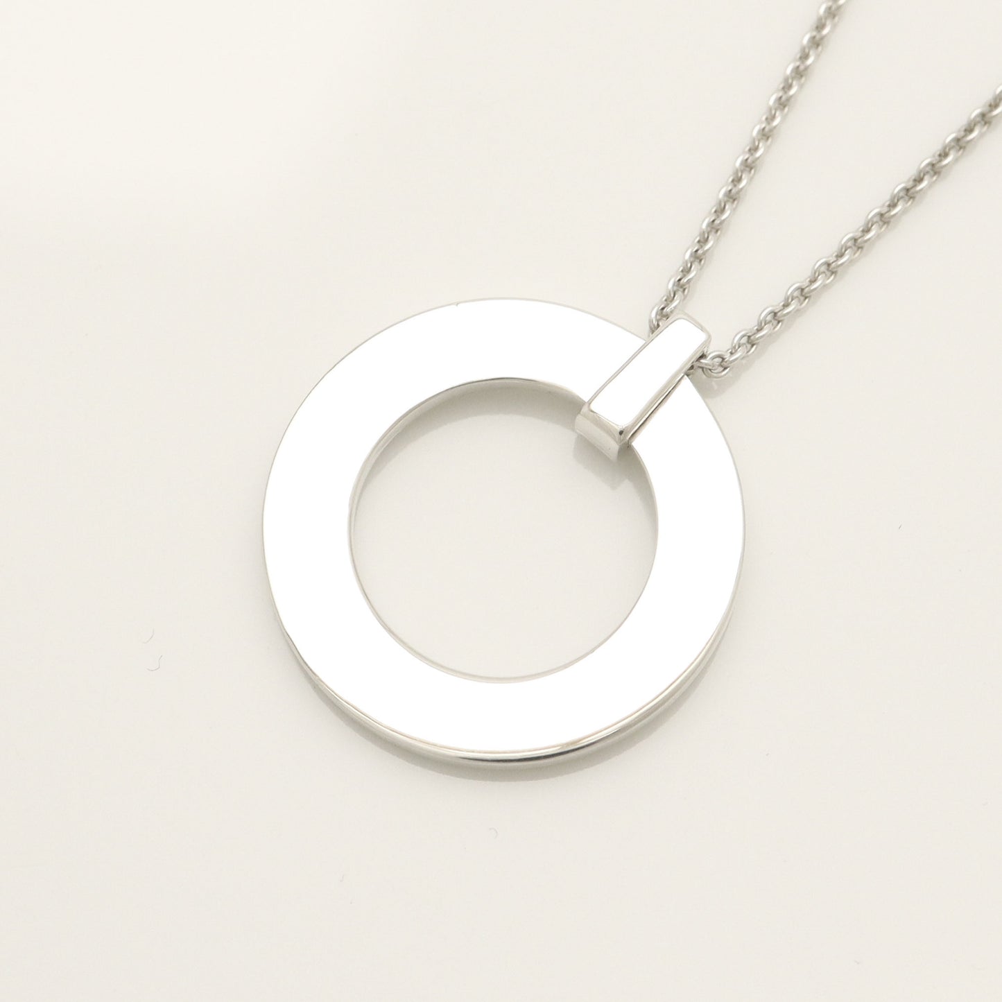 Tiffany & Co. 1837 Round Circle Necklace in Sterling Silver - Weight: 7.89g