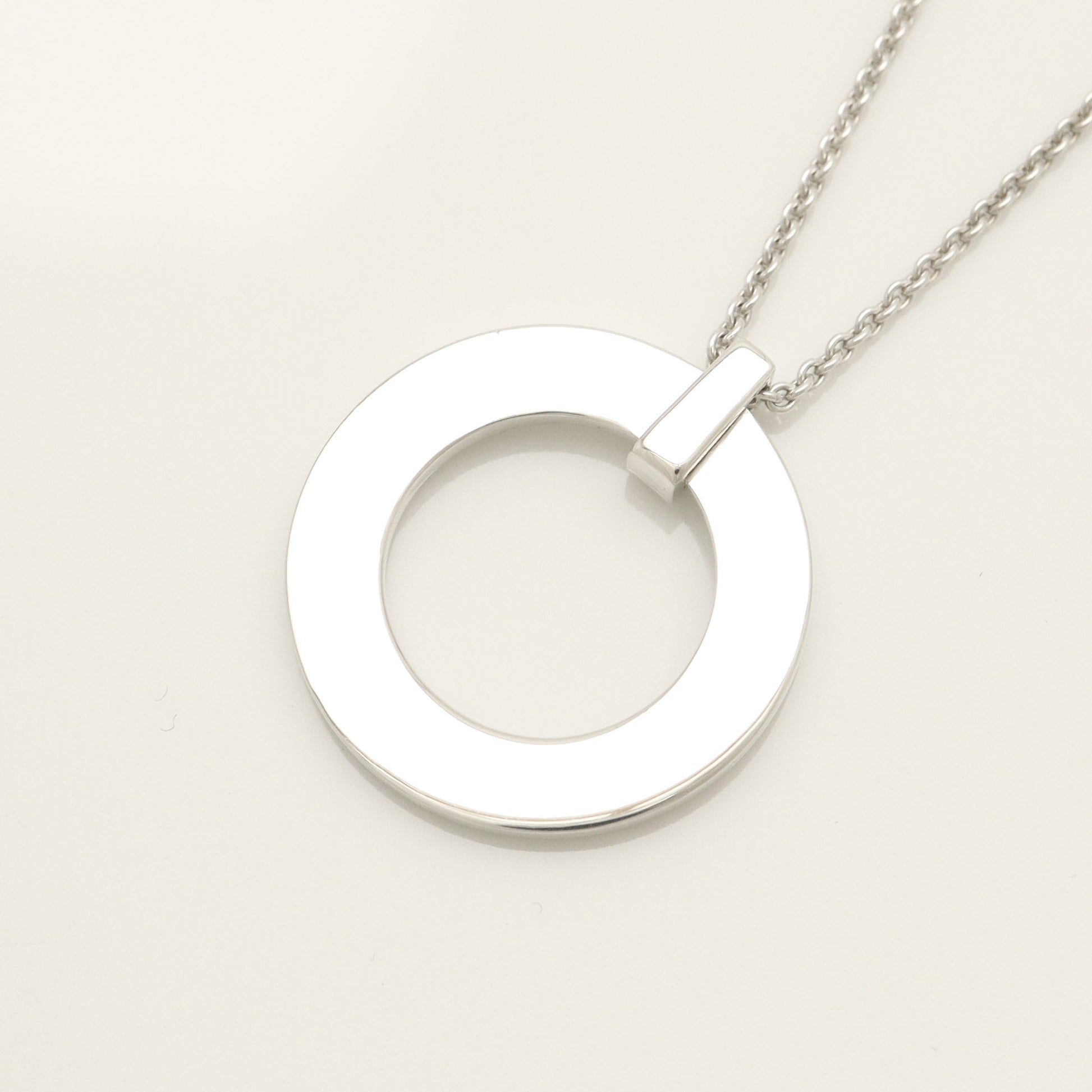 Tiffany & Co. 1837 Round Circle Necklace in Sterling Silver - Weight: 7.89g