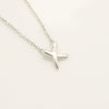 Tiffany & Co. Mini Kiss Cross Paloma Picasso Necklace in 925 Sterling Silver, 12.7g