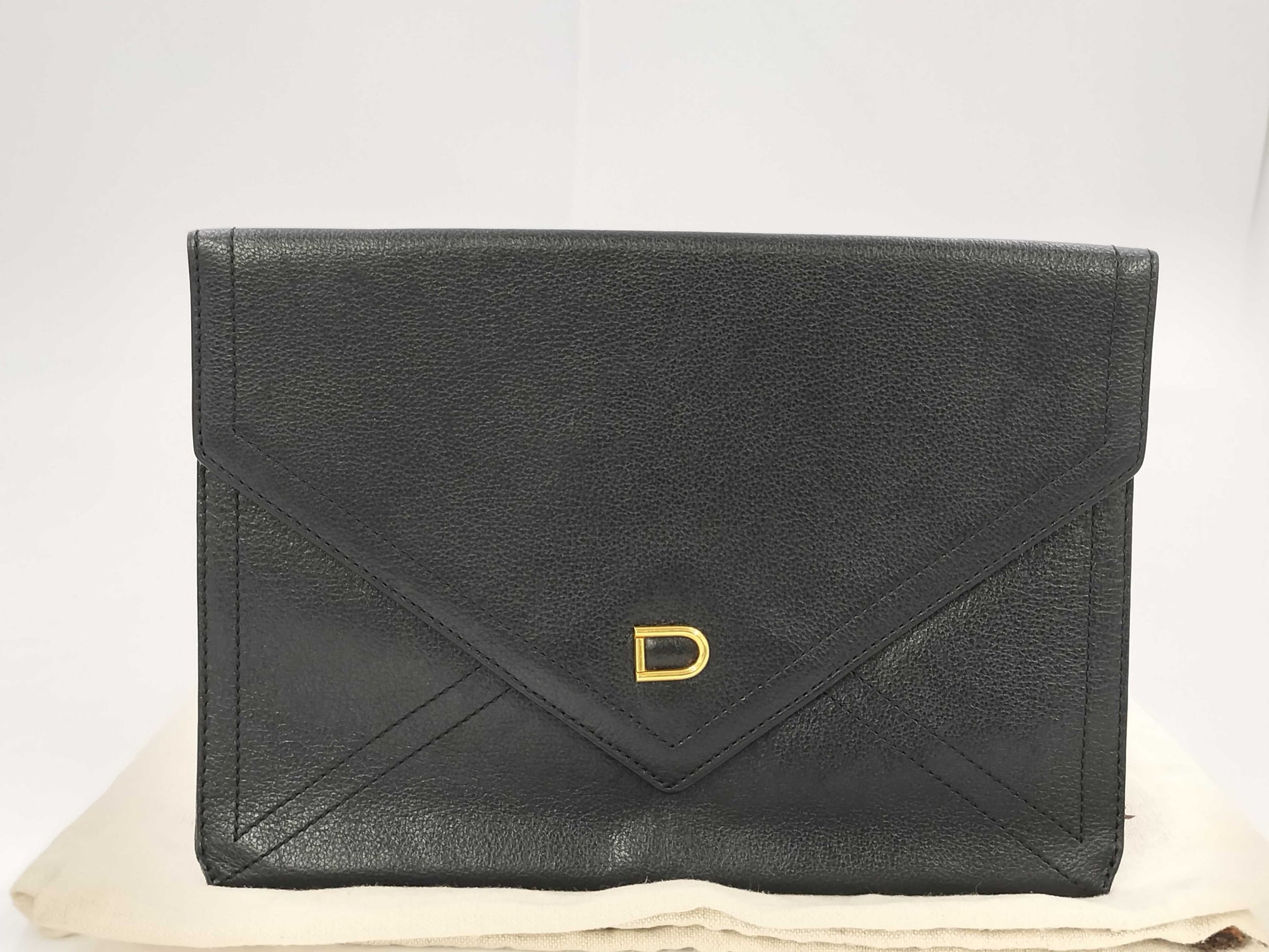 DELVAUX Clutch Bag, Second Bag, Logo Dust Bag, Second Bag