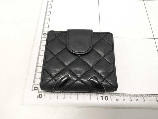 CHANEL CHANEL Cambon Line Folding Wallet Billfold