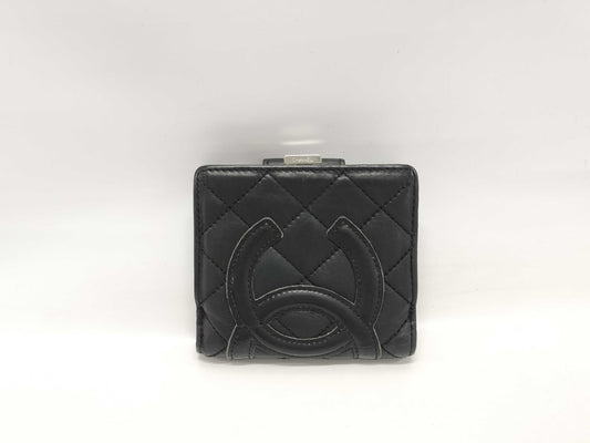 CHANEL CHANEL Cambon Line Folding Wallet Billfold