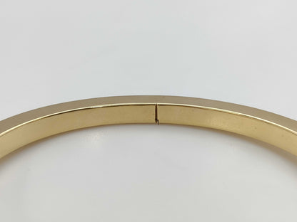 Tiffany & Co. T Square YG Au750 28.2g Bracelet Bangle 