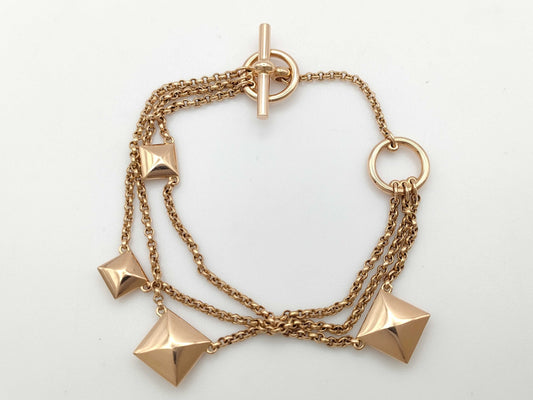 HERMES Clou de H #16 PG Au750 19.7g Bracelet/Bangle 