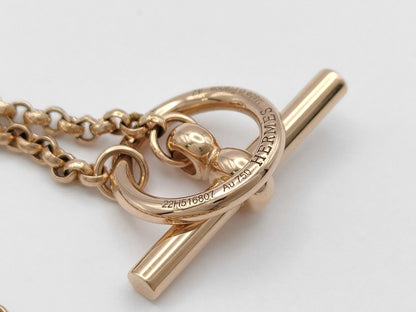 HERMES Crew de H2 Diamond PG Au750 16.9g Necklace