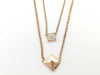 HERMES Crew de H2 Diamond PG Au750 16.9g Necklace