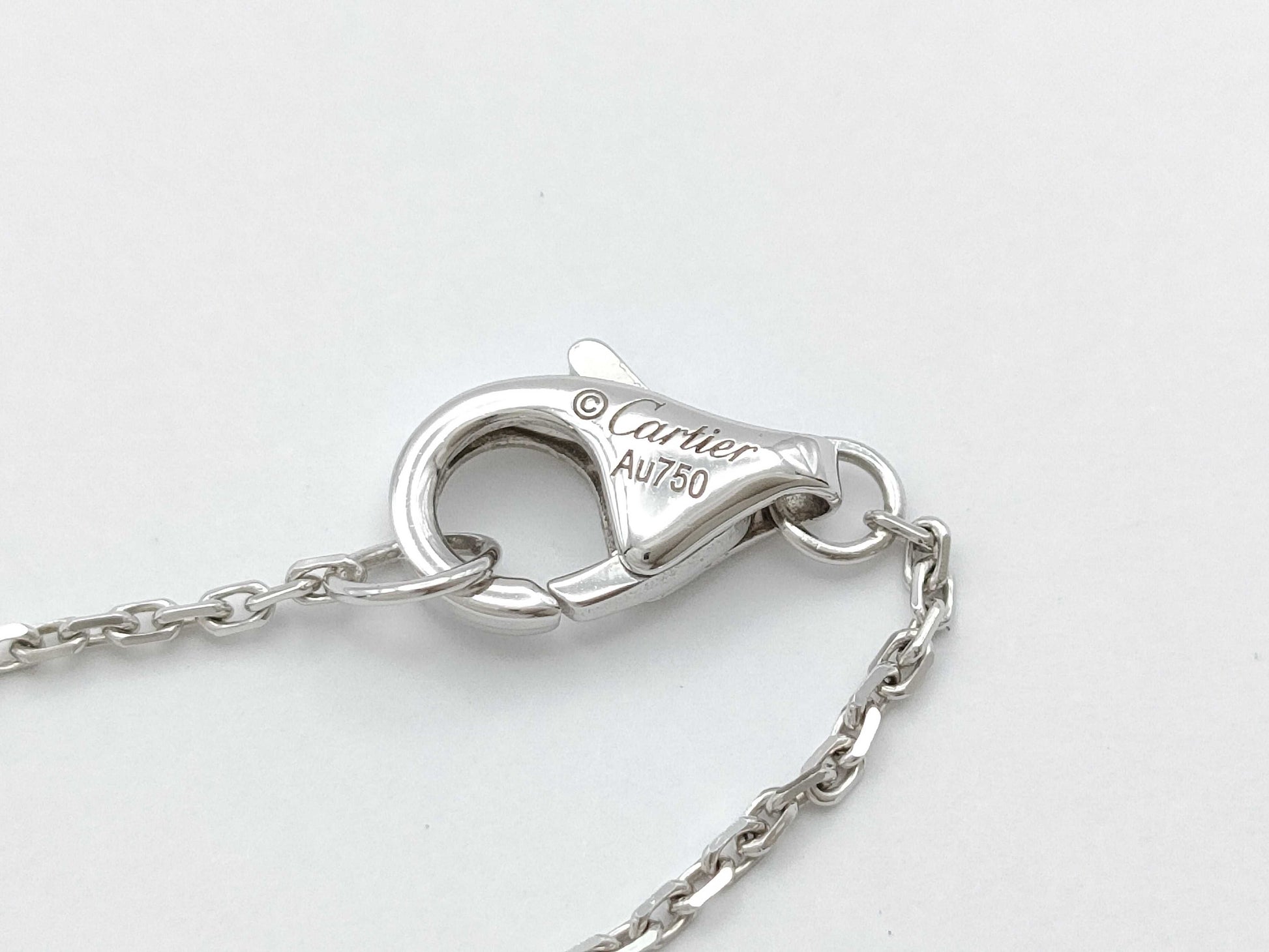 Cartier Amulet Diamond WG Au750 4.8g Necklace