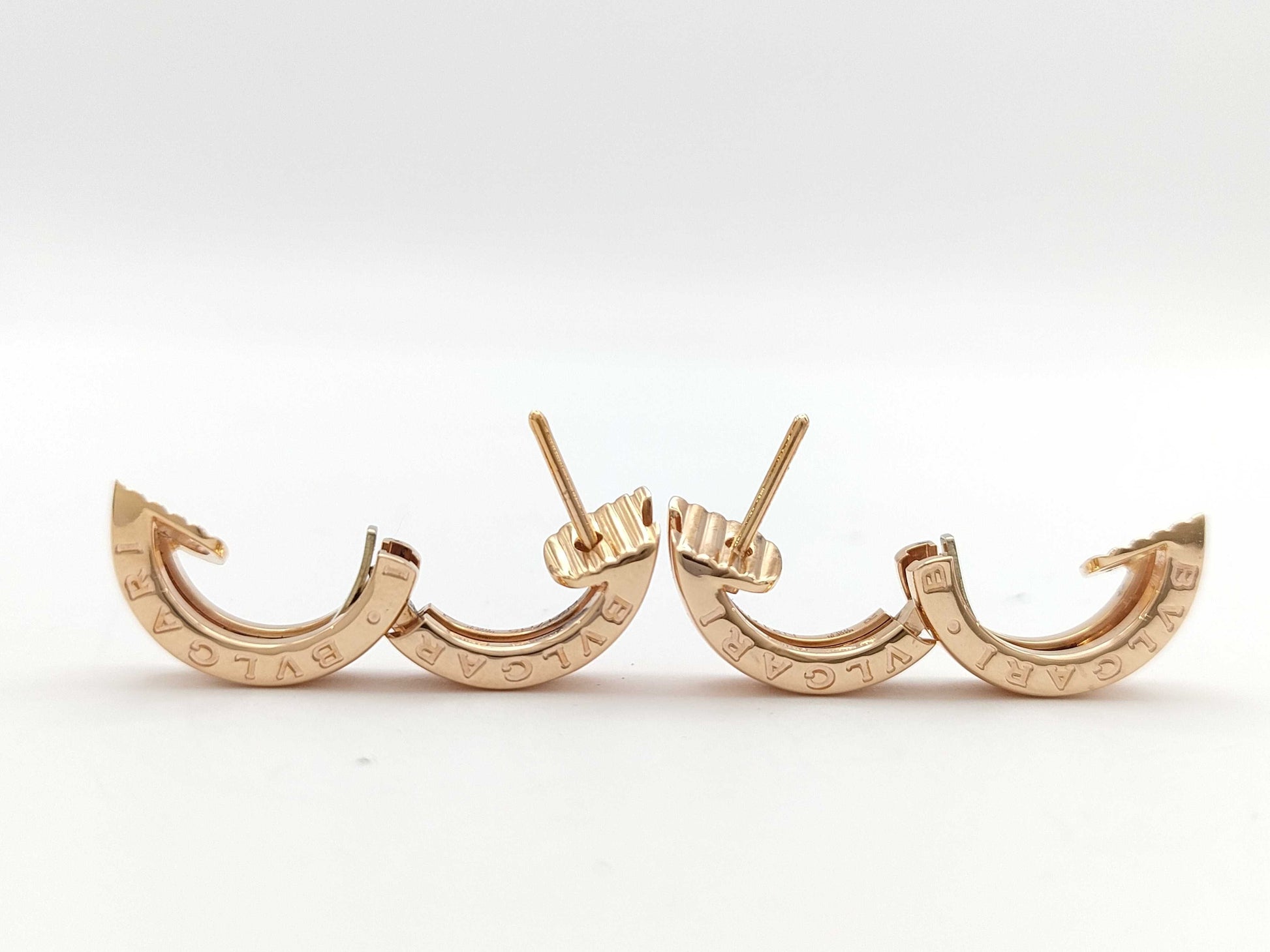 BVLGARI Bezero One PG Au750 8.5g Earrings 