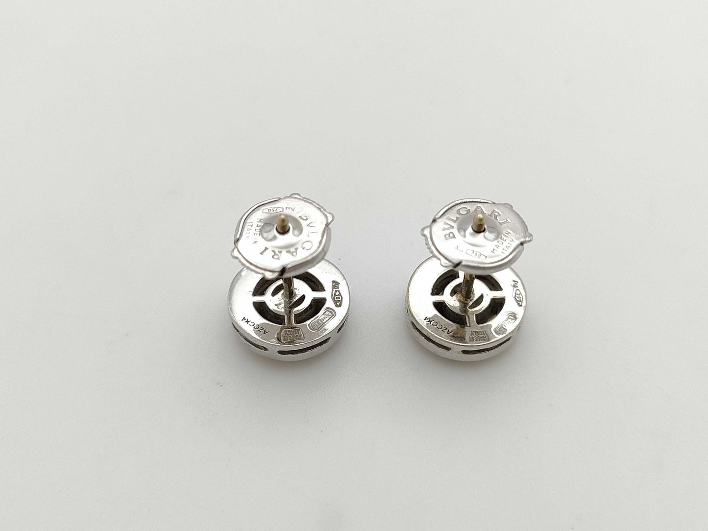 BVLGARI BB Diamond WG Au750 4.7g Earrings 