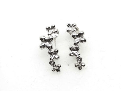 TASAKI Flower Motif Pt900 4.4g Earrings 