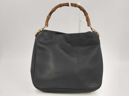 GUCCI Gucci Leather Bamboo Handbag Handbag