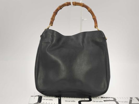 GUCCI Gucci Leather Bamboo Handbag Handbag