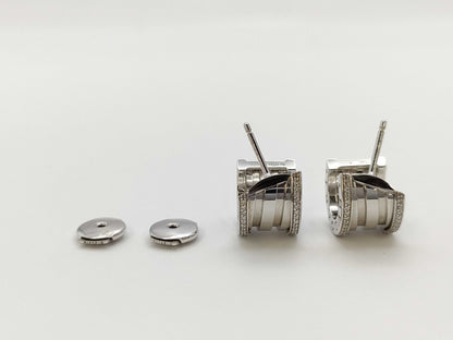 BVLGARI Bezero One Diamond WG Au750 7.6g Earrings