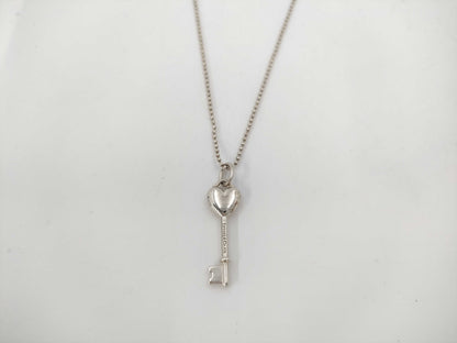 Tiffany&Co. Tiffany Heart Key Necklace Ag925 4.7g Necklace