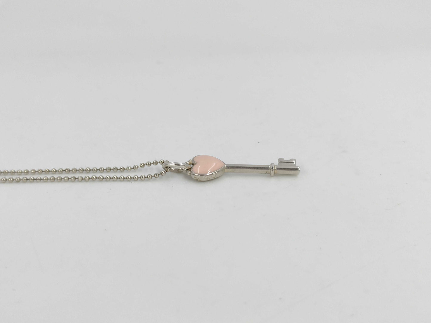 Tiffany&Co. Tiffany Heart Key Necklace Ag925 4.7g Necklace