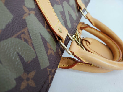 LOUIS VUITTON Monogram Louis Vuitton Monogram Keepall 50 Graffiti Boston Bag