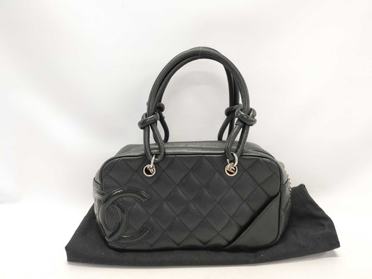 CHANEL Cambon Line Mini Bowling Bag Handbag