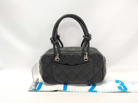 CHANEL Cambon Line Mini Bowling Bag Handbag