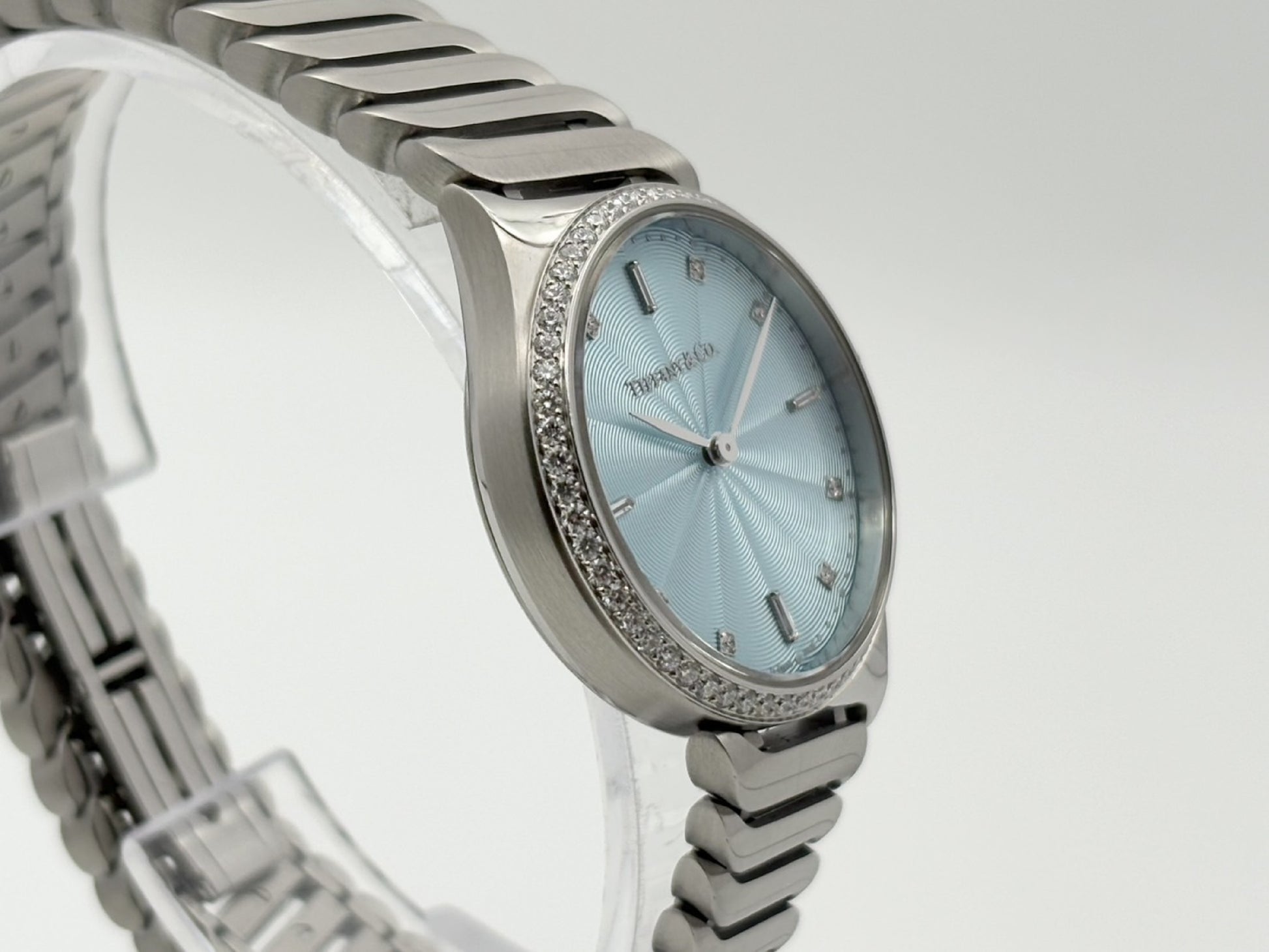 Tiffany & Co. Metro 2-Hand 60874859 111680891 Quartz Light Blue Dial Women's Watch